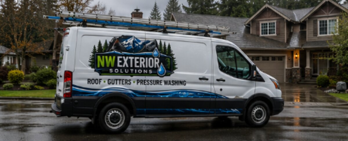 NW Exterior Solutions branded service van